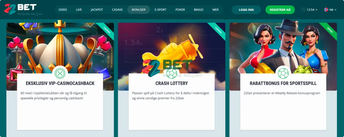 22Bet Flotte Tilbud